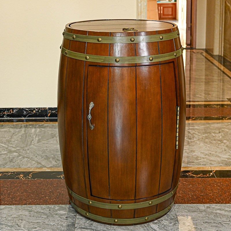 红酒柜恒温酒柜复古橡木酒桶柜子美式欧式冷藏小型冰吧家用客厅,住宅家具,酒柜,淘宝优惠券,粉丝福利购,淘宝优惠卷