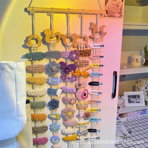 挂发夹的架子发夹收纳展示架儿童首饰架壁挂发卡头绳发箍可爱挂墙