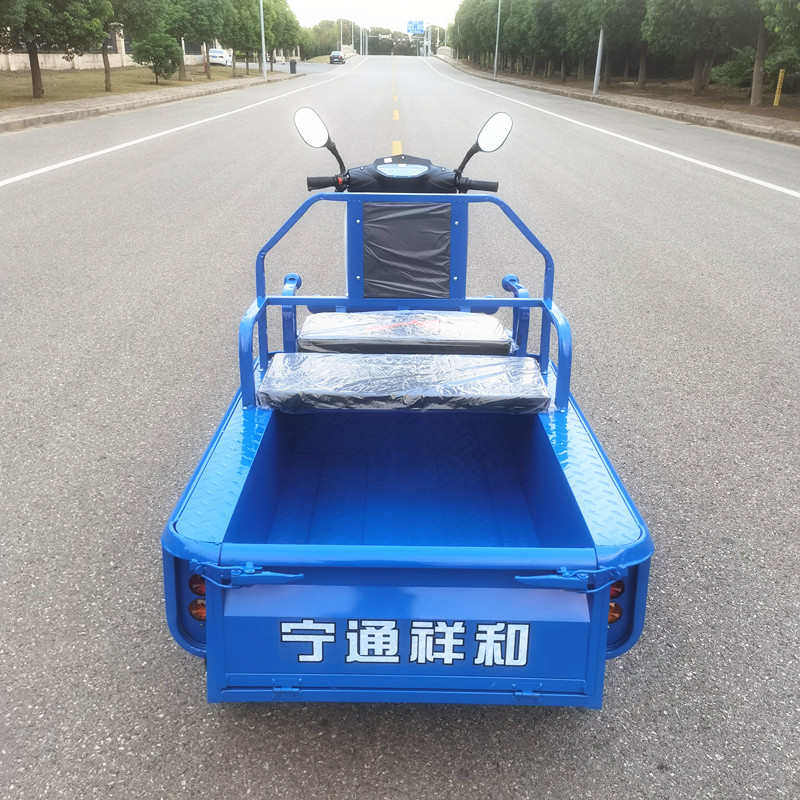电动三轮车小型家用代步拉货电瓶平板电瓶三轮车山区爬坡接送孩