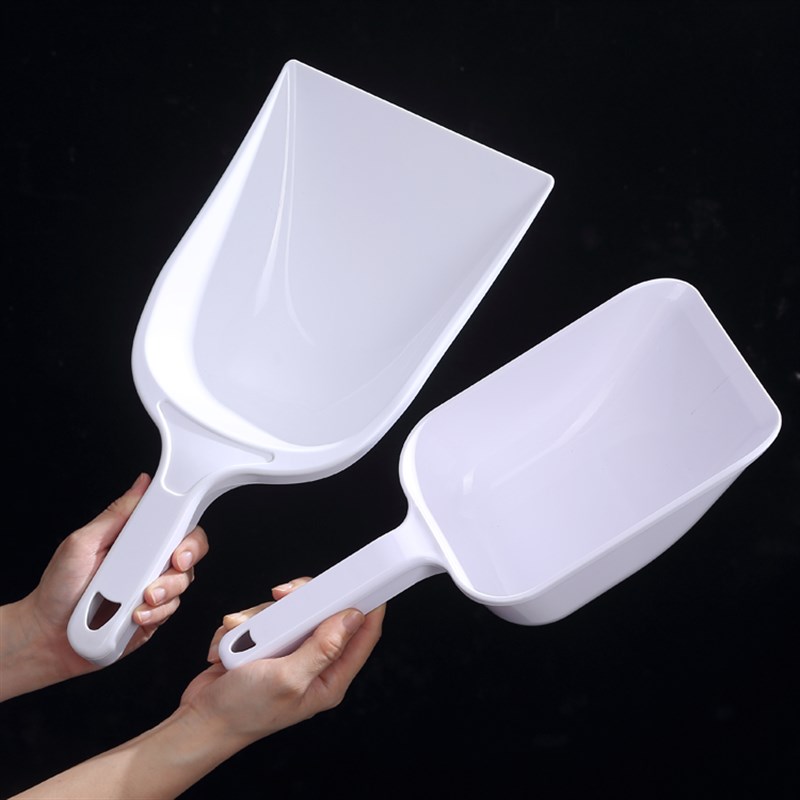 厚钢化塑料铲牛筋加厚大号饲料勺添料斗锹掀瓢农林牧渔业养种植用