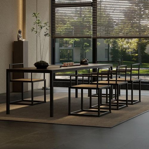 新中式实木茶台茶桌2024新款高端办公室茶室泡茶桌轻奢现代高级感