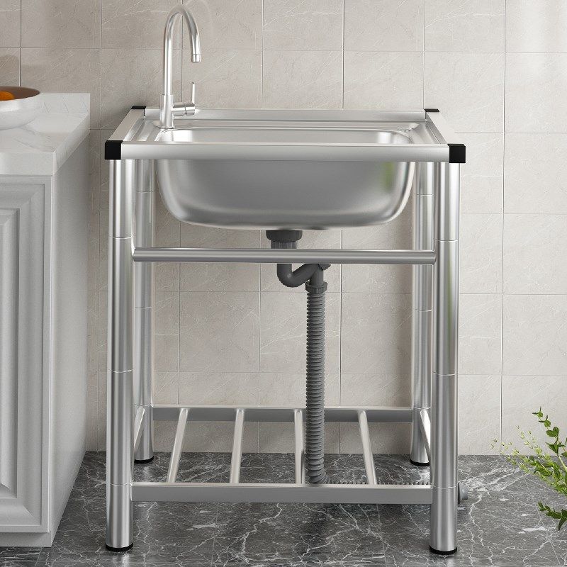 加厚不锈钢水槽304洗碗槽家用大单槽带支架子一体商用水池洗菜盆,家装主材,水槽套餐,淘宝优惠券,粉丝福利购,淘宝优惠卷