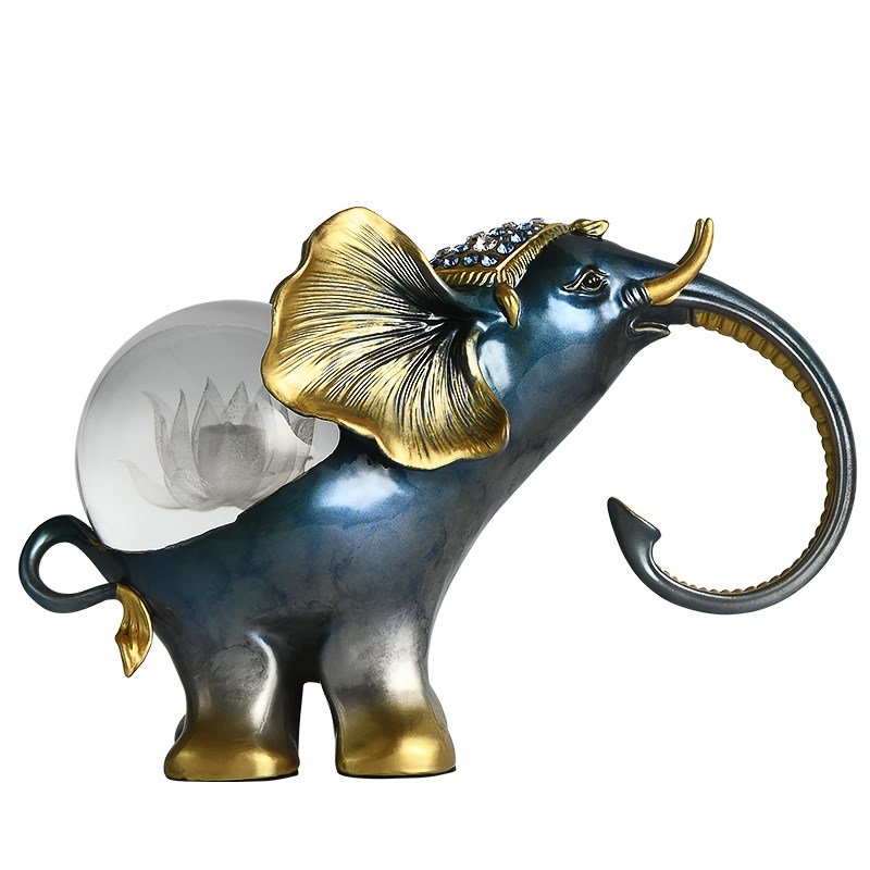 大象摆件轻奢高档客厅招财玄关电视柜酒柜装饰品办公室工艺品摆设