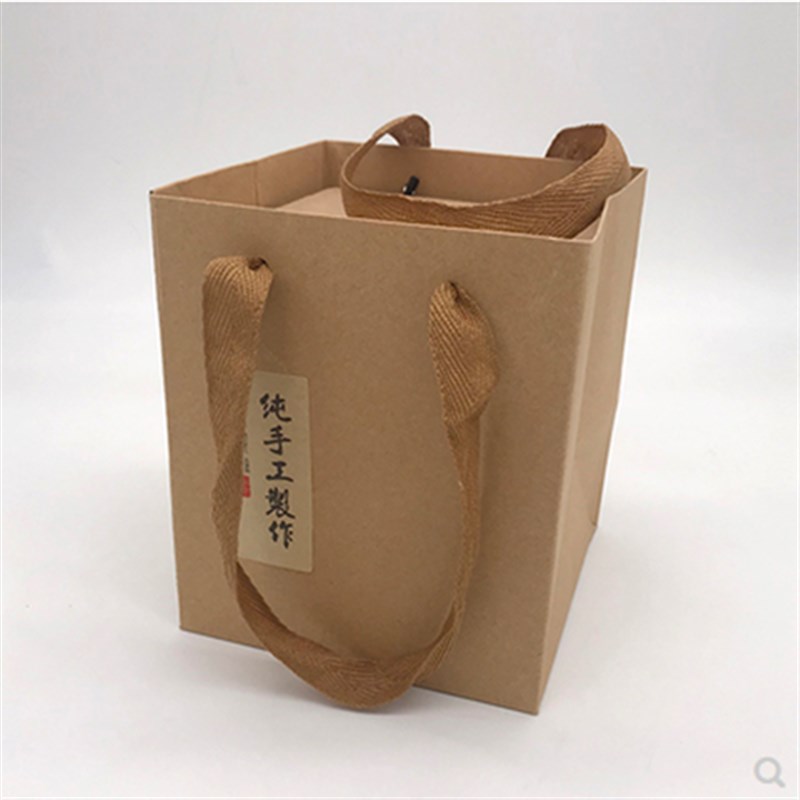 包装手提礼盒袋子六棱玻璃瓶专用加强牛皮瓦楞纸盒蜂蜜Y密封罐分