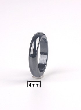 欧美风潮流个性黑色磁性弧面戒指时尚男女对戒魔术师道.具简约指