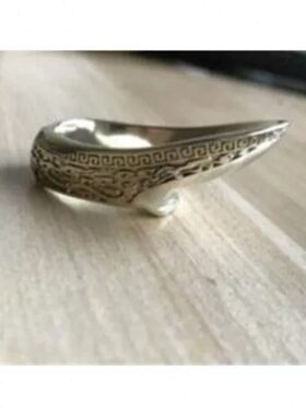 蒙射扳型银色射箭法古指坡铜民族风扳指饰品拇通用指指扳指护男大