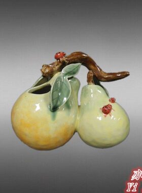 饰品摆件博古架公仔湾植物石电视柜工艺创意家居礼品客厅陶瓷花瓶