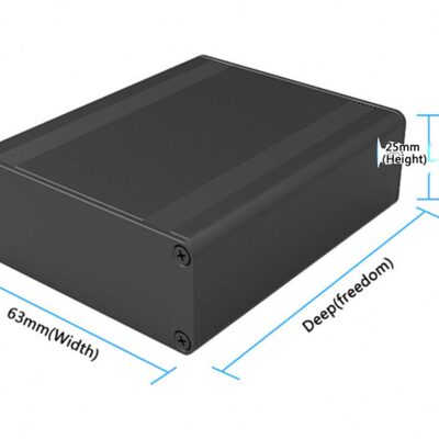 散热铝材盒钣金PCB外壳铝型材外壳线盒耳放2563-壳控制器铝壳铝盒