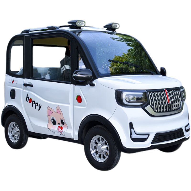 急速发货全封闭油电两用四轮电动车老年人代步车家用接送孩子锂电