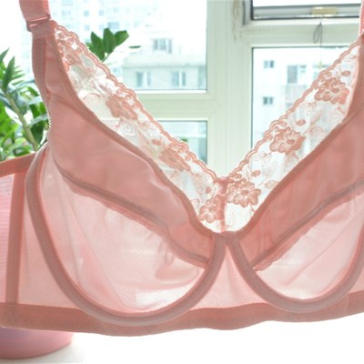 无痕光面内衣超薄款聚拢大胸显小无海绵全罩杯大码文胸 1Y10FGH杯