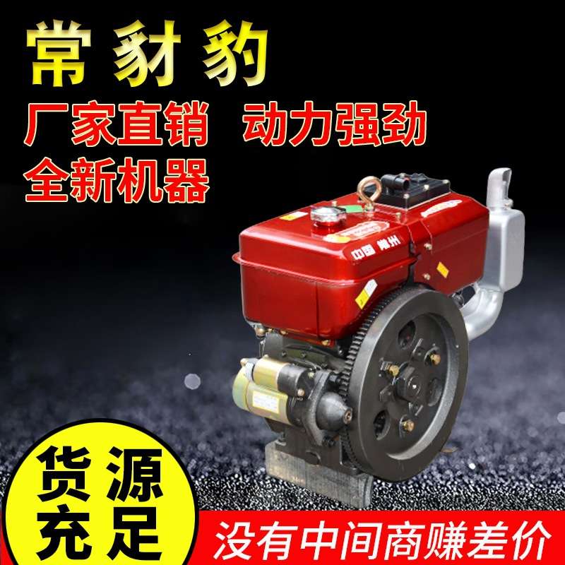 常州单缸柴油机发动机15/18/20马力水冷小型船用农用拖拉机电启动