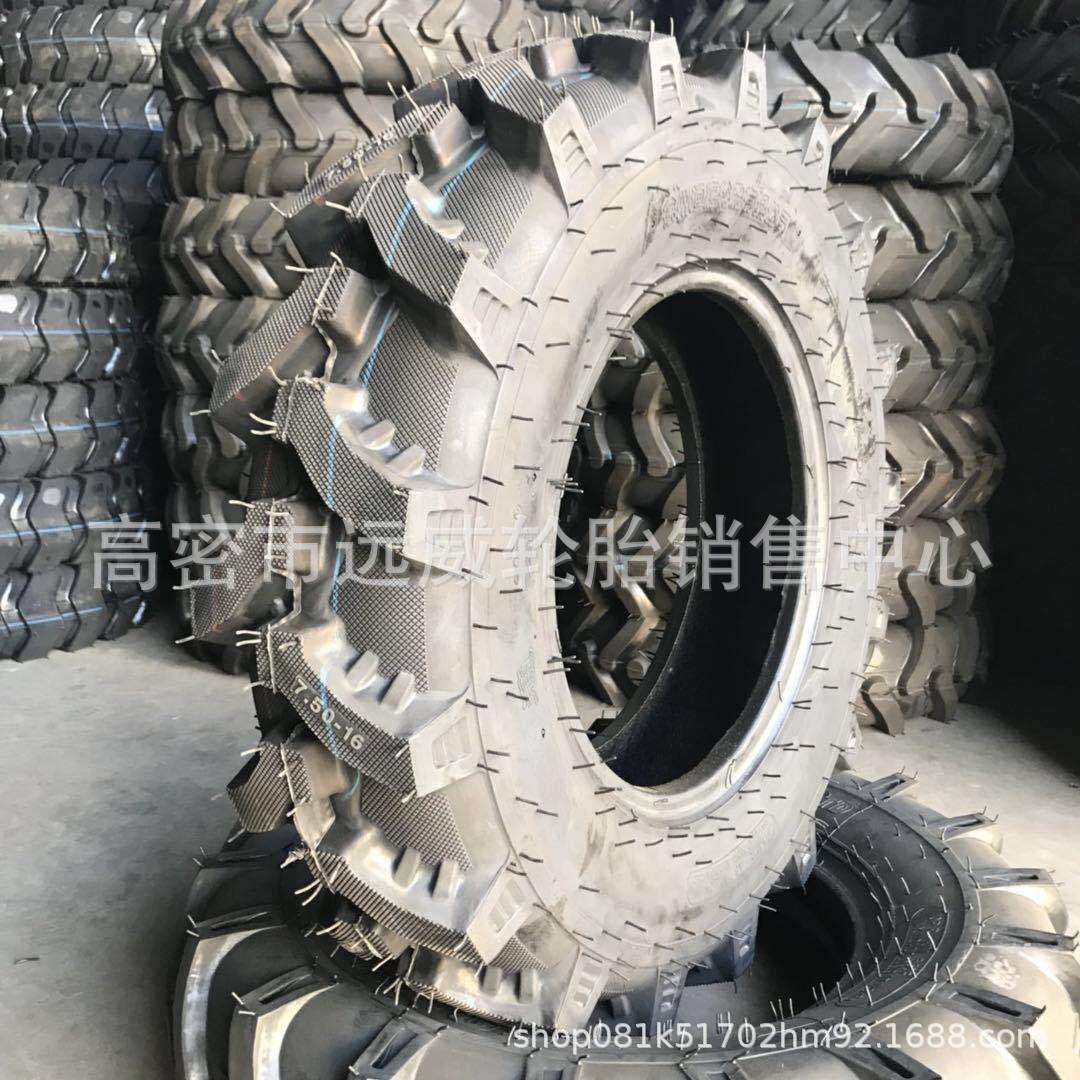 农用拖拉机轮胎750-16水旱田两用 7.50-16人字轮胎