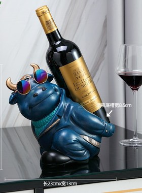 马到成功酒架轻i奢高档葡萄红酒架客厅酒架装饰品摆件乔迁新居礼