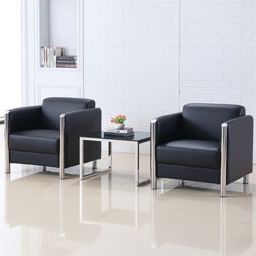 单人位沙发商务办公沙发真皮展厅茶几组合接待N室4s店客户休息区