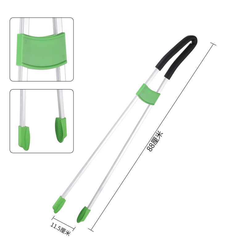 捡蛋神器拾e物器不锈钢取物夹长柄夹子垃圾钳铝合金夹子夹鸭蛋鸡