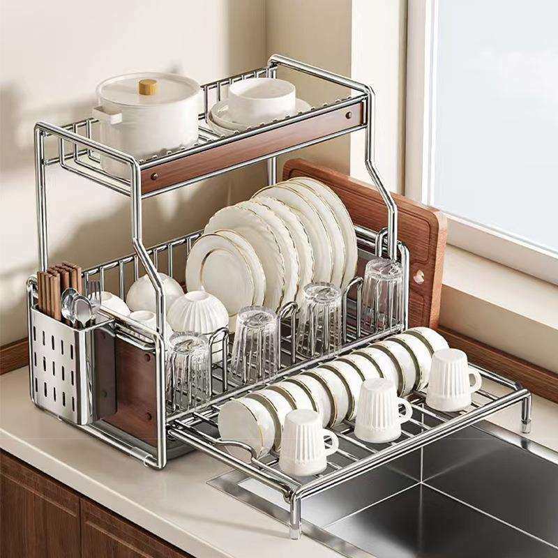 中古风厨房碗碟收纳架不锈钢水槽边碗盘收纳架家用台面式沥水碗架,鲜花速递/花卉仿真/绿植园艺,割草机/草坪机,淘宝优惠券,粉丝福利购,淘宝优惠卷
