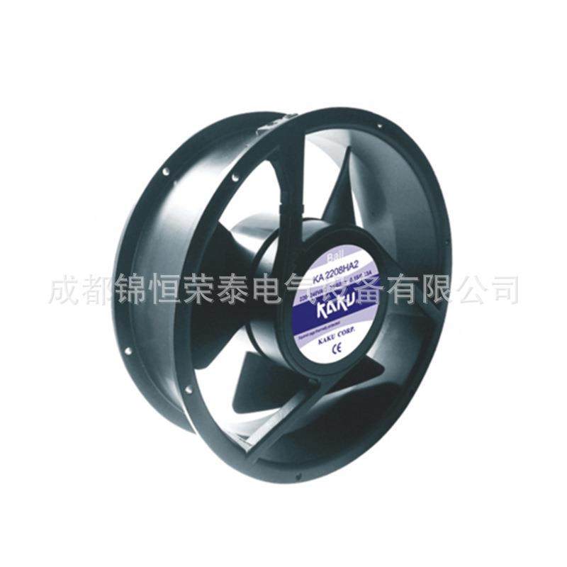 KAKU散热风机KA2208HA2-4 三叶低噪音轴流风扇AC220V 0.3A IP55