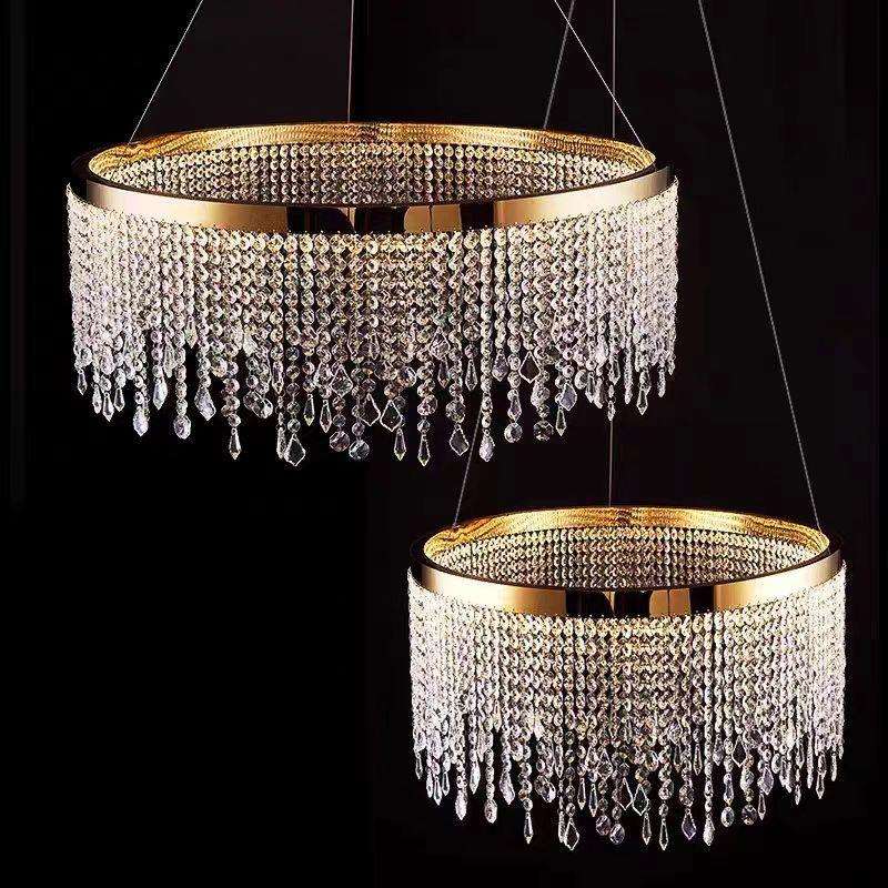 客厅水晶吊灯法法式轻奢主灯家用现代简约卧室餐厅灯具中山厂家批