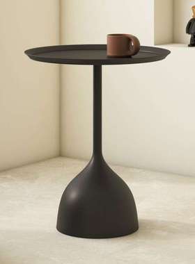 奶油风沙发边几白色移动茶几迷你阳台铁艺小桌子轻奢角几创意边桌