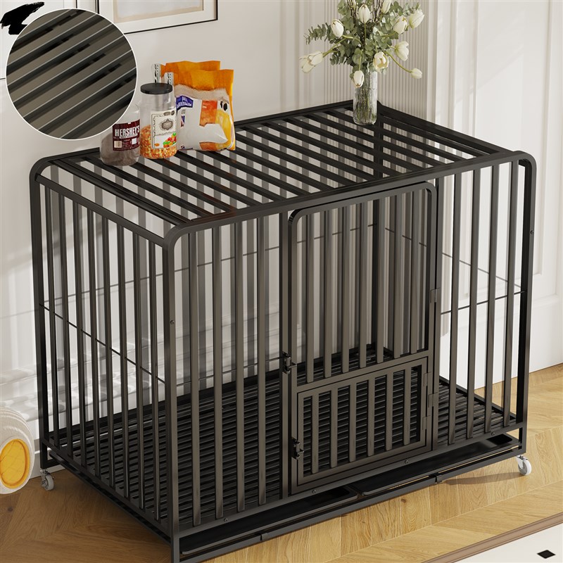 狗笼子 大型犬中型狗笼带厕所分离家用室内O金毛拉布拉多宠物笼子