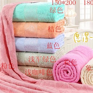 全棉毛巾被纯棉毛巾毯单人双人加厚空调毯夏凉被儿童盖毯午睡毯