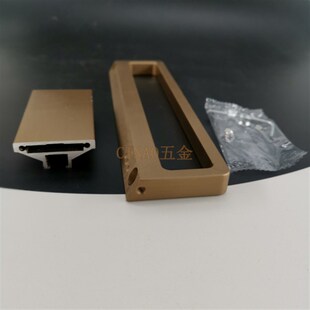 极简移门0745威法金色边框斜边拉手拉丝铜拉丝S金推拉门趟门把手