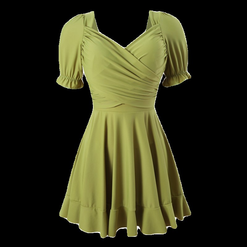 泳衣女连体微胖女孩遮肉钢圈大胸遮肚显瘦高级冬天泡温泉大码泳装