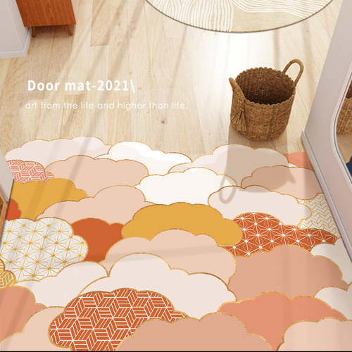 入户门地垫进门家用玄关门垫可擦洗pvc防滑脚垫可裁剪地毯门口垫