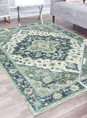 复古地毯客厅全铺tpr水洗底地毯垫沙发茶几垫子加厚短绒毛脚防滑