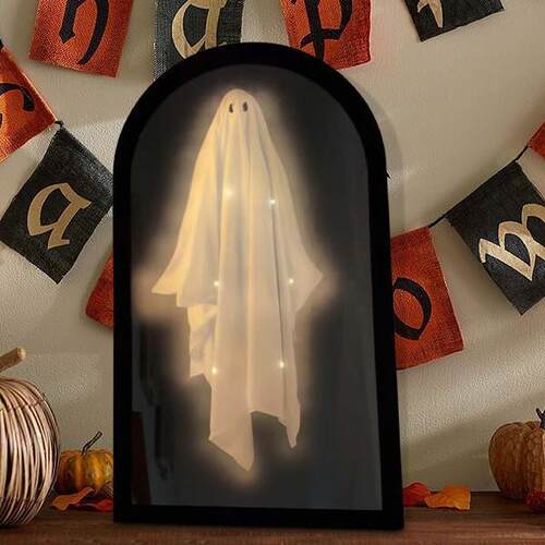 新款 Halloween Novelty Ghost Mirror万圣节新奇鬼镜全息鬼镜装