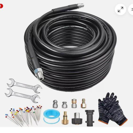 清洗机洗车水管100FT卡赫凯驰30米套装BP5800psi 1/4转接