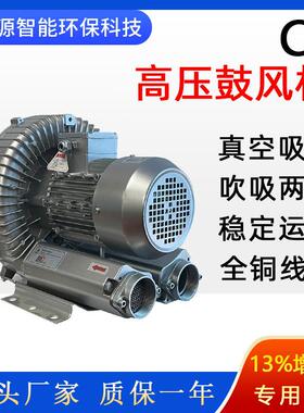 高压风机雕刻吸附涡轮风机 2HB610-AH26高压漩涡鼓风机鱼塘增压泵