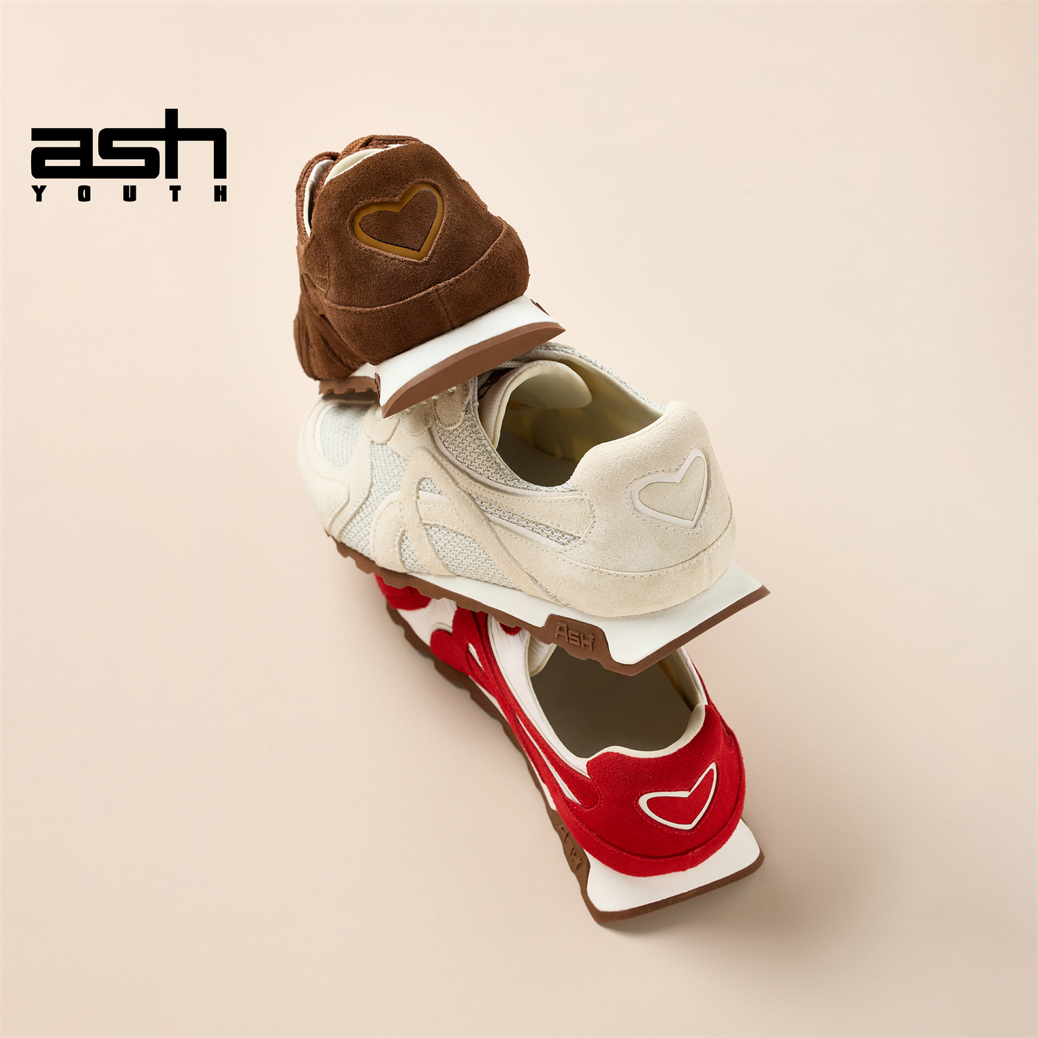 ASHYOUTH爱心苹果女鞋德训鞋