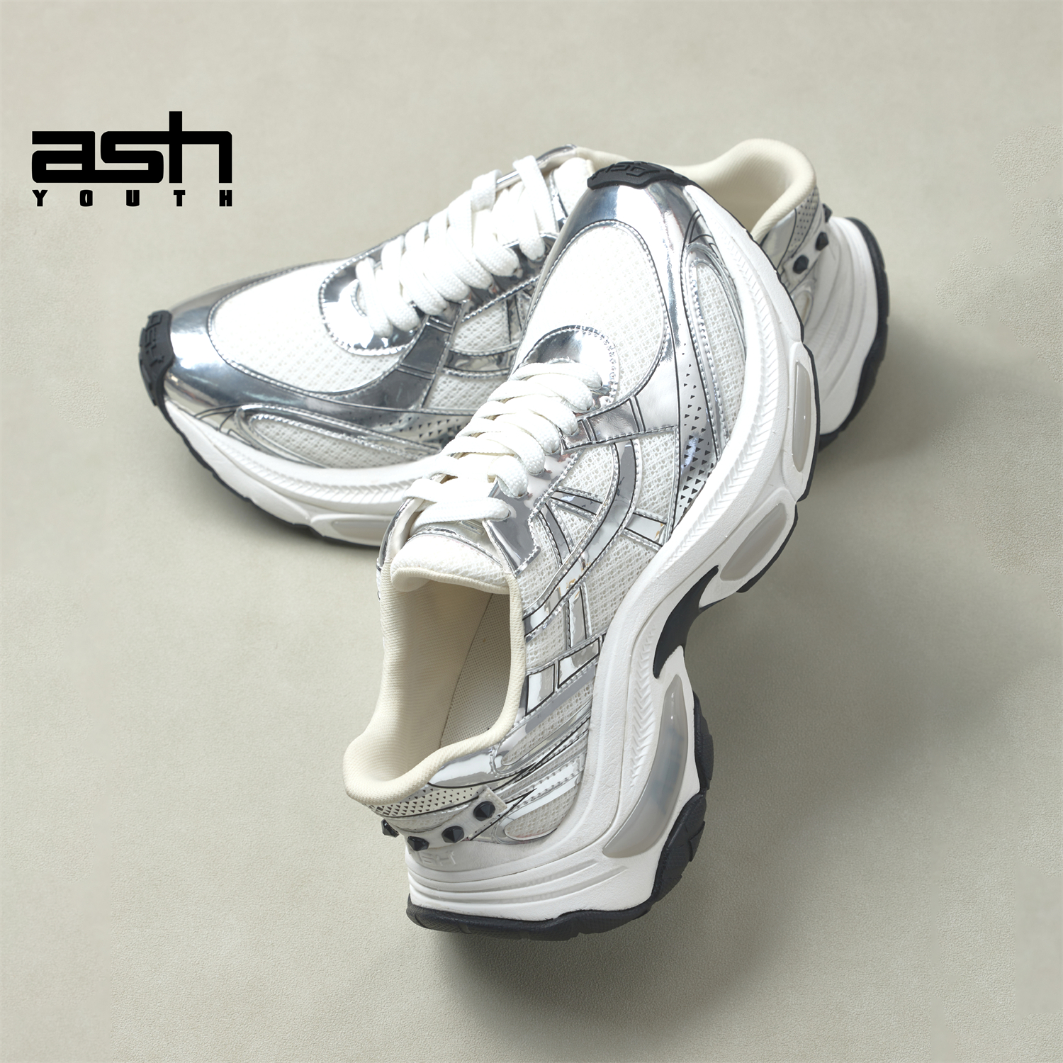 ASHYOUTH老爹鞋2025新款增高鞋