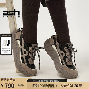 YOUTH「云弹」女鞋 老爹增高鞋 秋季 真皮暴走厚底运动跑鞋 新款 ASH