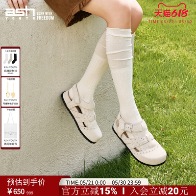 ASHYOUTH厚底增高勃肯罗马凉鞋