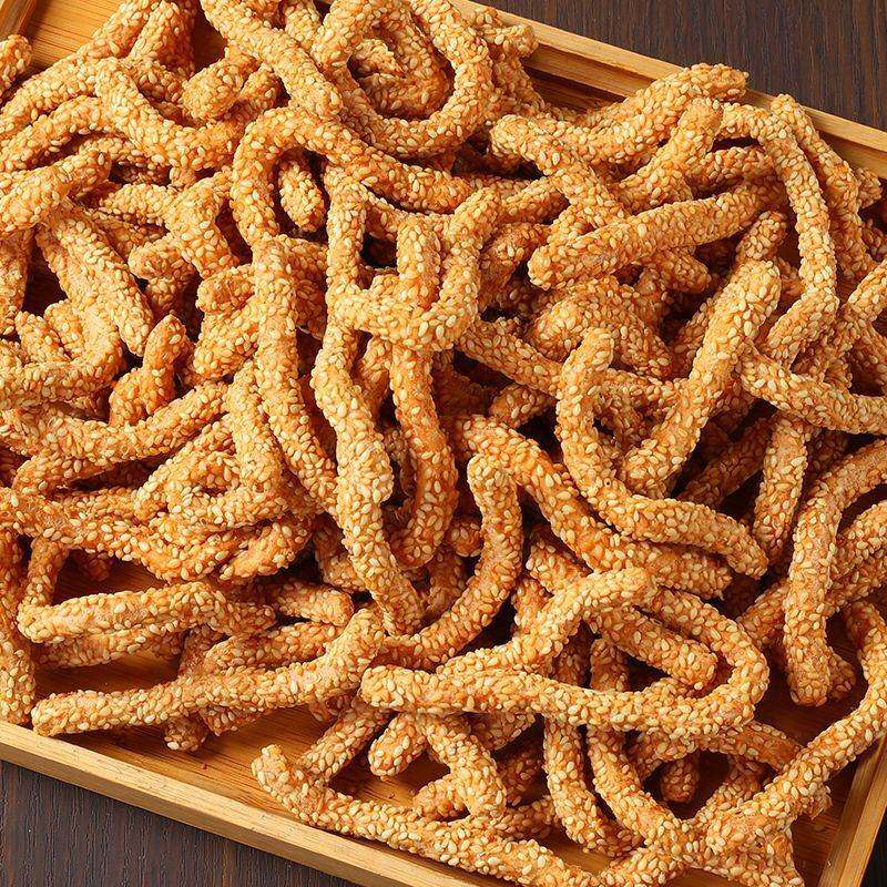 香脆铁棍山药芝麻条传统糕点式老式手工零食点心芝麻棒芝麻酥散装