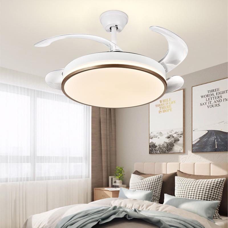 客厅餐厅豪华吊扇隐形风扇灯家用一体吊灯客厅卧室电扇灯2024新款