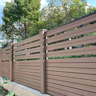 庭院塑木围墙围栏围挡木塑户外院墙隔断栅栏花园隔墙多种颜色