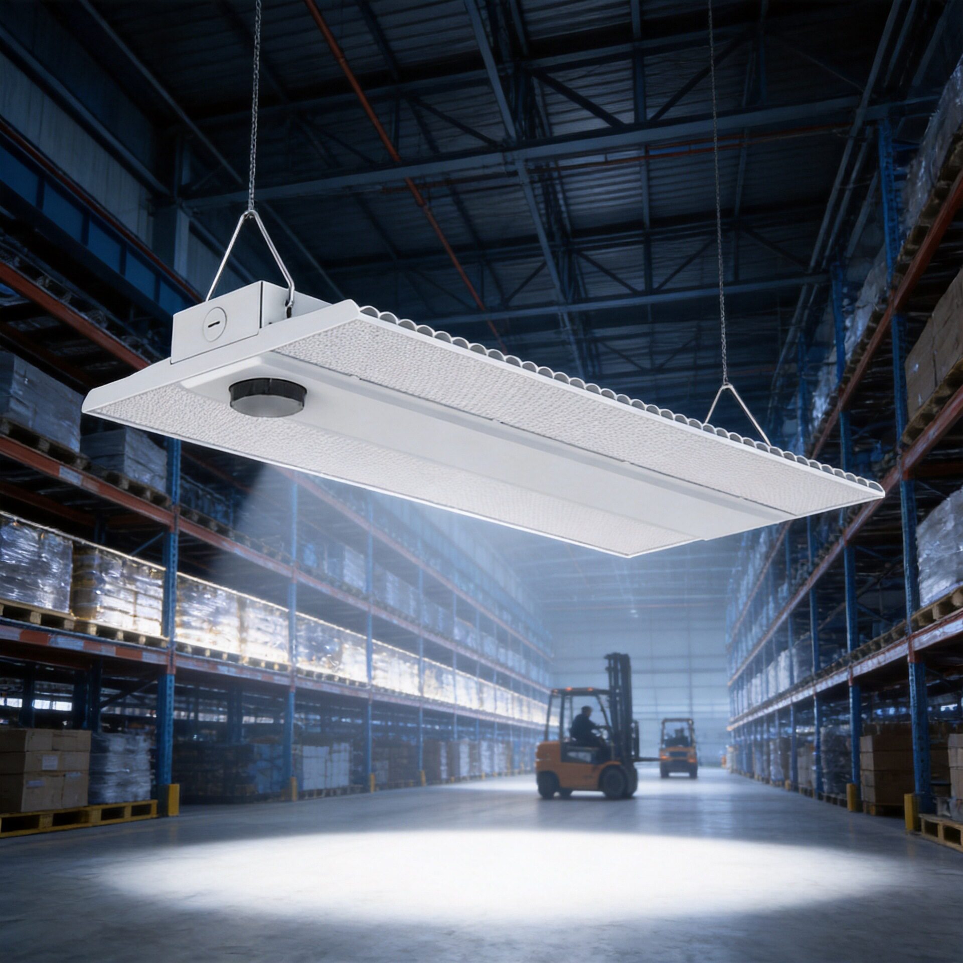 拨码三色温LED平板灯100W200W300瓦感应工矿灯仓储照明灯