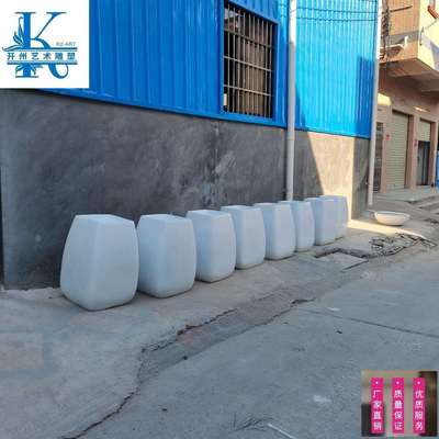 玻璃钢大口形花盆阔口圆形花器商场酒店美陈花盆装饰雕塑美陈摆件