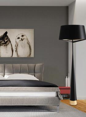 北欧现代时尚个性简约客厅展厅新颖百搭/三叉立锥布艺落地灯