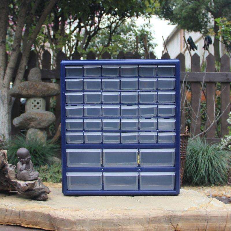 桌面杂物收纳箱简约塑料抽屉式分格零件工具盒分类整理家用郑之霞