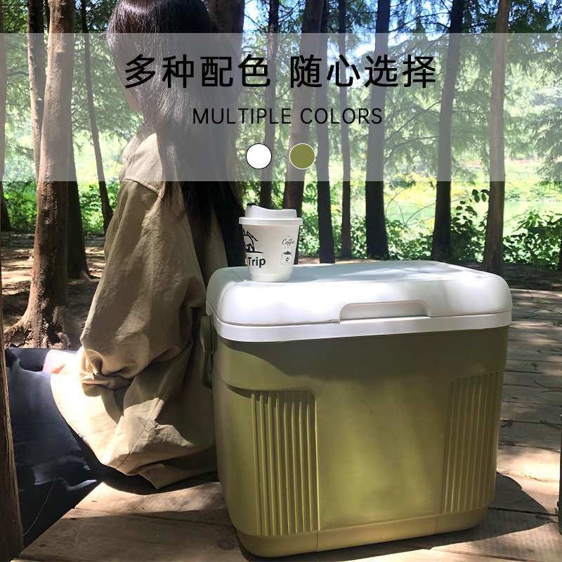 22升专业户外保温箱便携式冷热两用车载郊游大升量冰桶冷藏箱