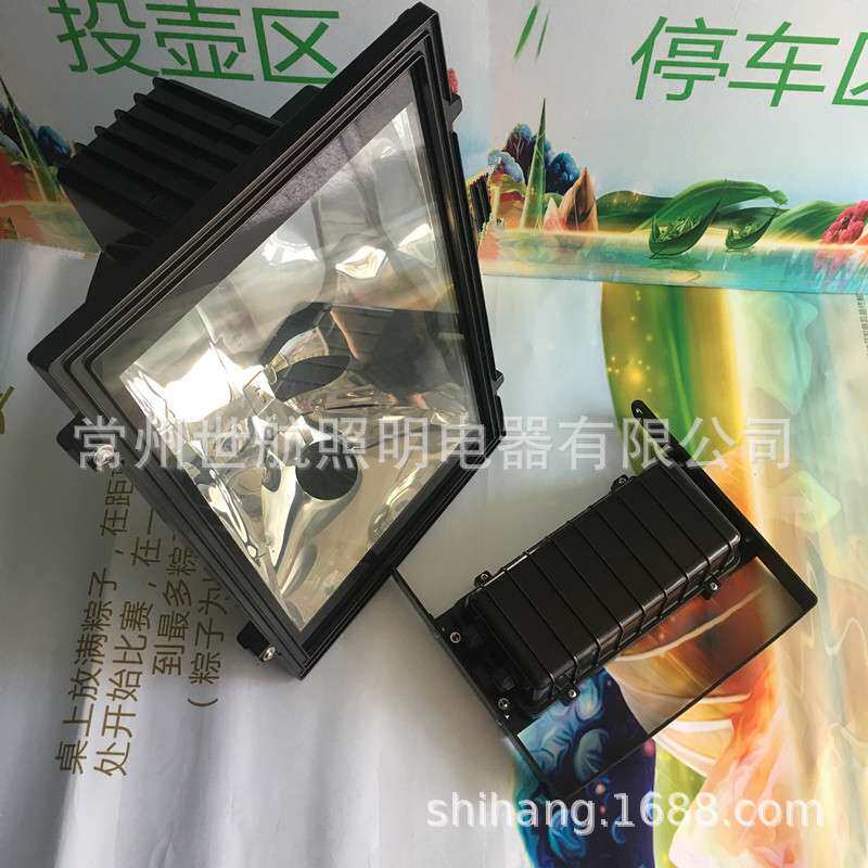泛光灯投光灯压铸铝泛光灯射灯广告照明灯配装200W无极灯