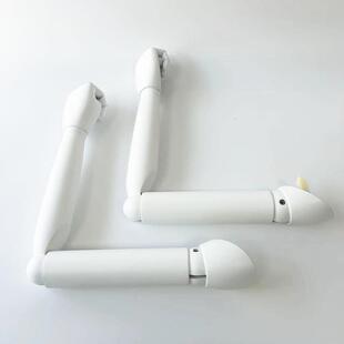 模特道具配件活动实木手臂活动关节原木色白坯仿古色荷木木制手臂