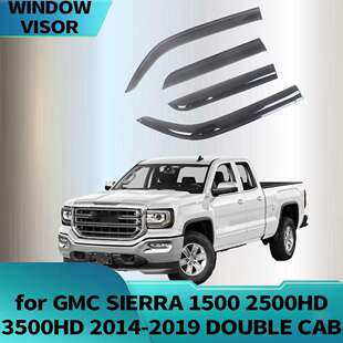 适用吉姆西GMC SIERRA1500 2014-2019 DOUBLE CAB晴雨挡侧窗
