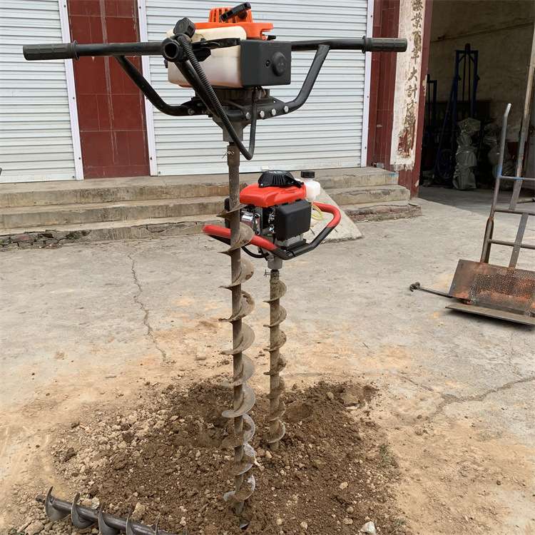 人工清管桩芯掏土机手扶式螺旋清土工具配可延长钻杆