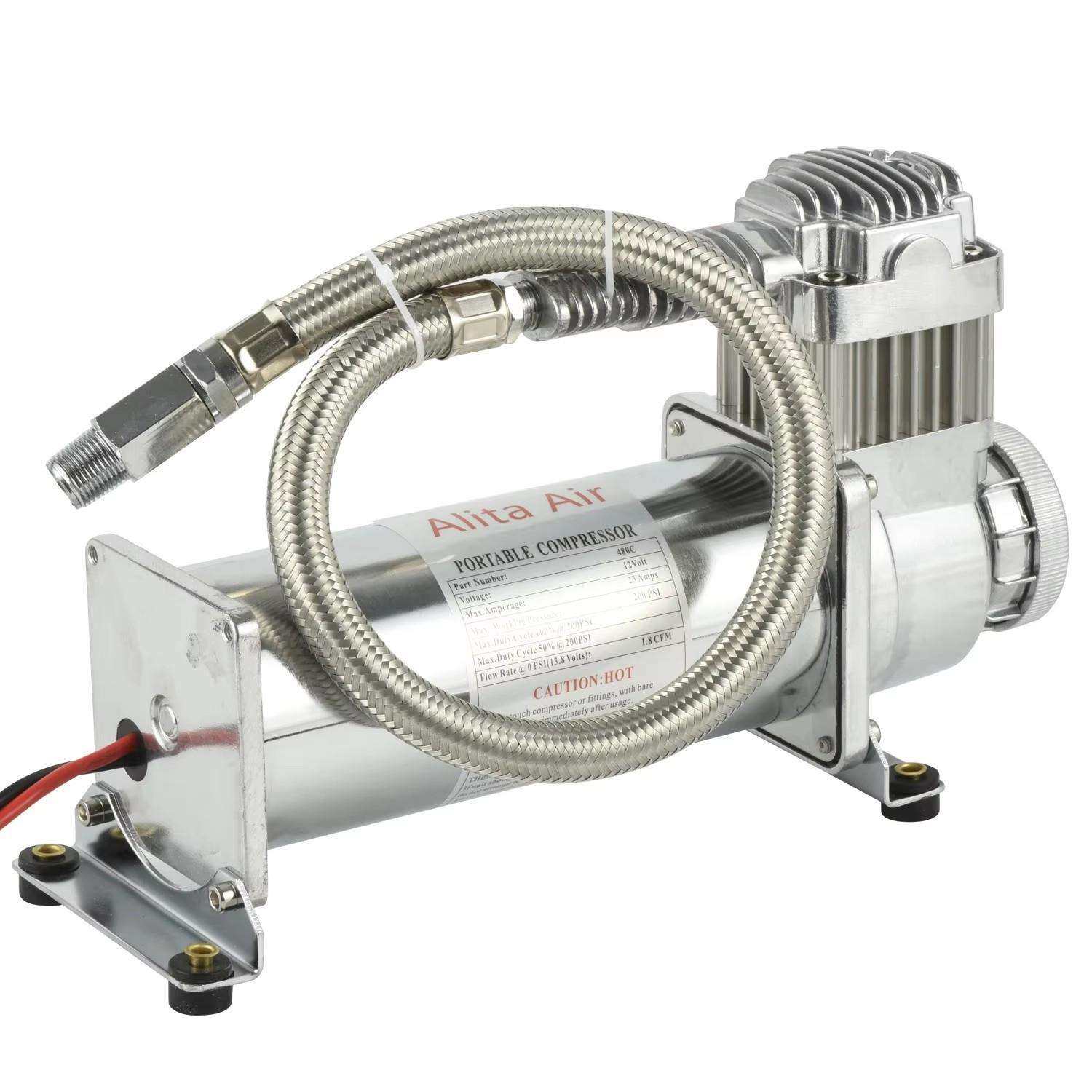 汽车喇叭气喇叭便携式车载充气泵200Psi气缸多功能空压机轮胎可充