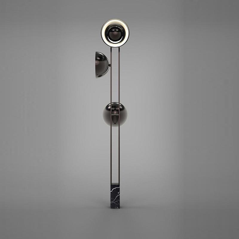 现代简约卧室床头书房样板房客厅墙角北欧个性大理石设计师落地灯